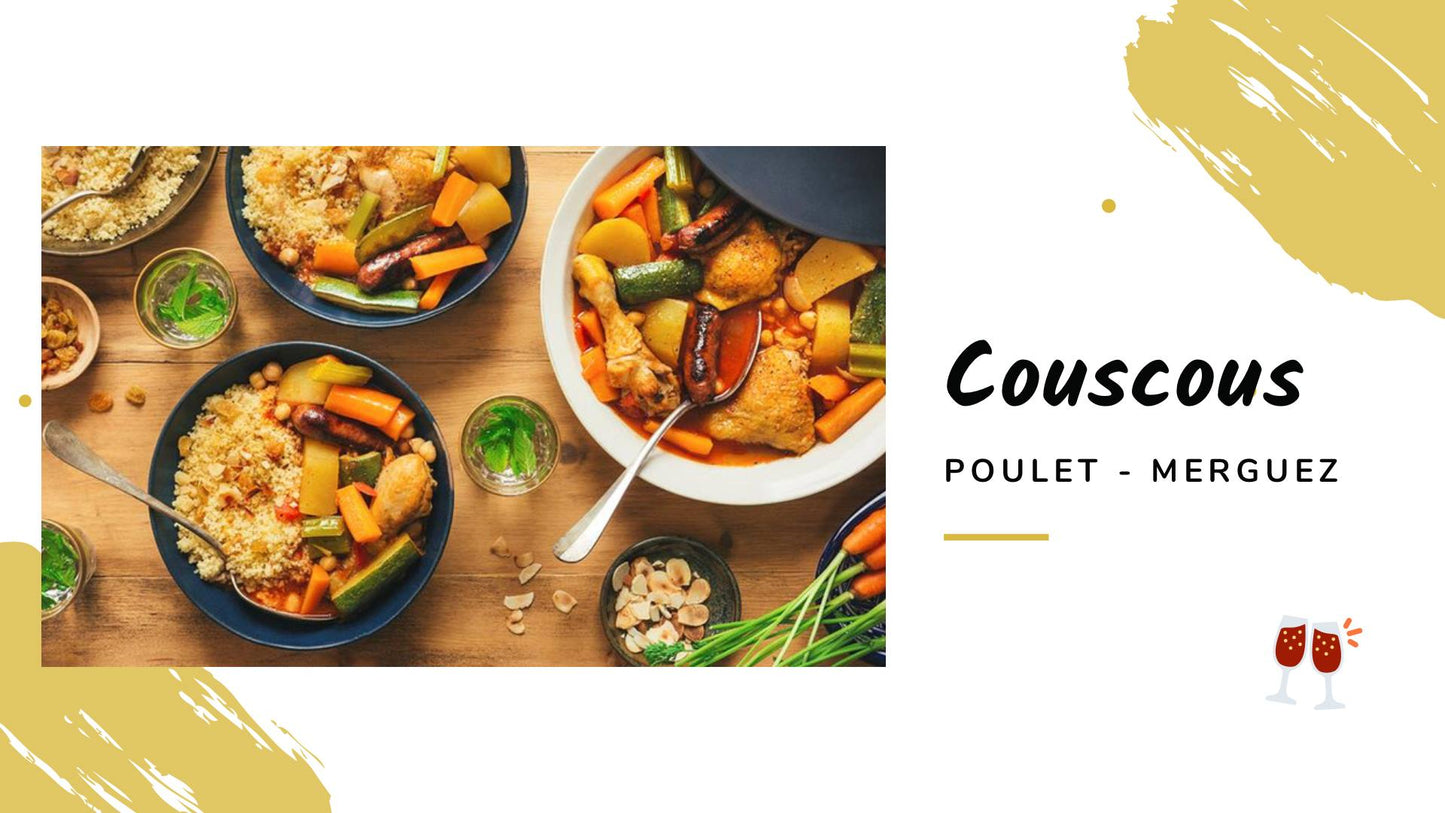 Couscous au poulet-merguez