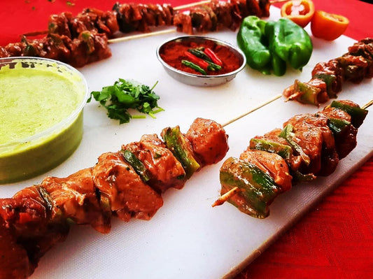 Brochette de poulet tandoori