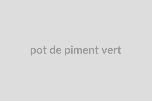 Pot de piment vert